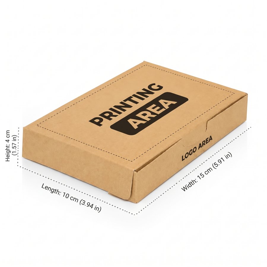 Kraft Corrugated Baklava Tray Box, Printed
